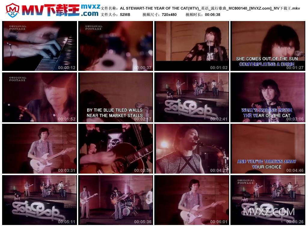 AL STEWART-THE YEAR OF THE CAT(MTV)_英语_流行歌曲_MC800140